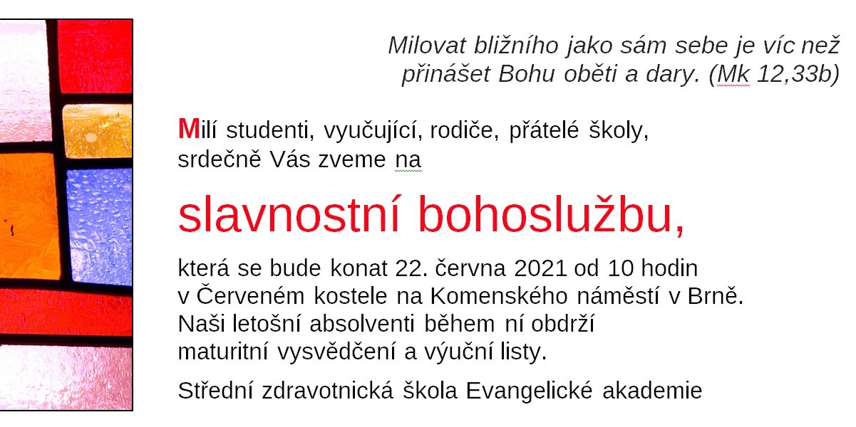 Pozvánka SZŠ 2021